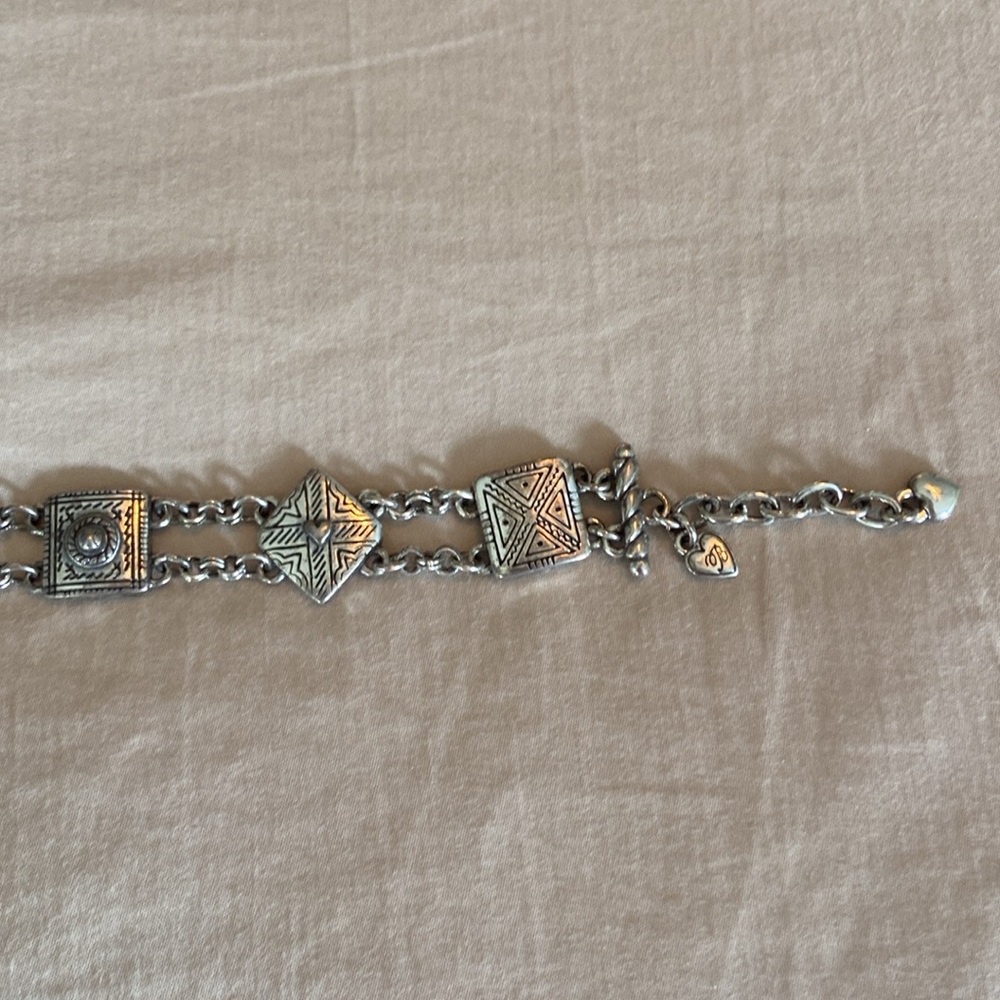 Brighton- Necklace and bracelet set ( silver in color) - Picture 6 of 7